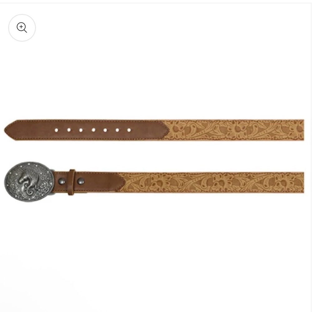 Catchfly Girls' Light Tooled Belt